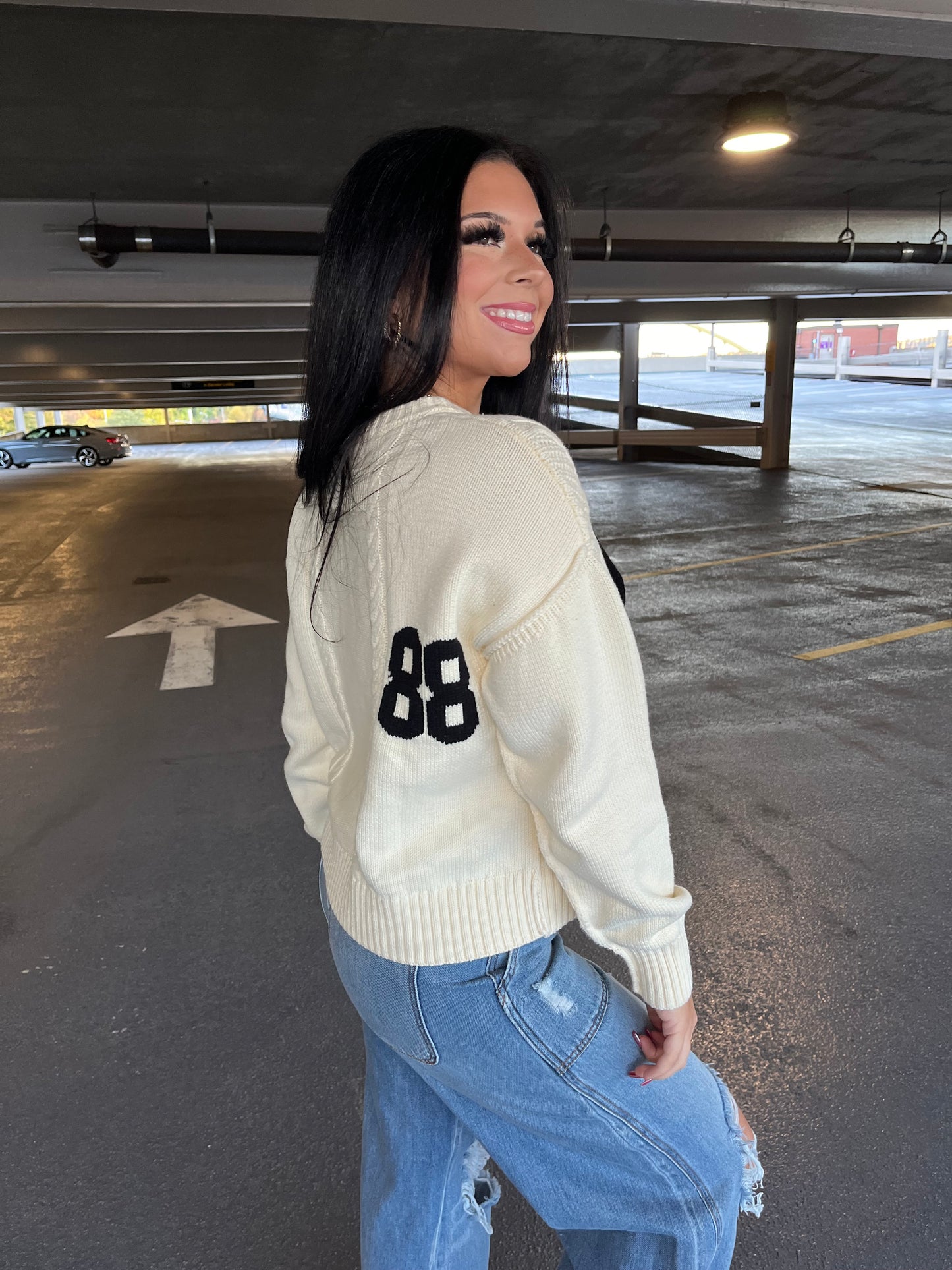 88 Knitted Sweater in Cream