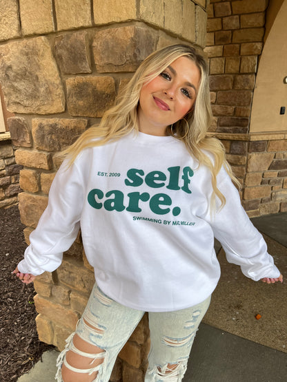 Self Care Mac Miller Sweatshirt in White