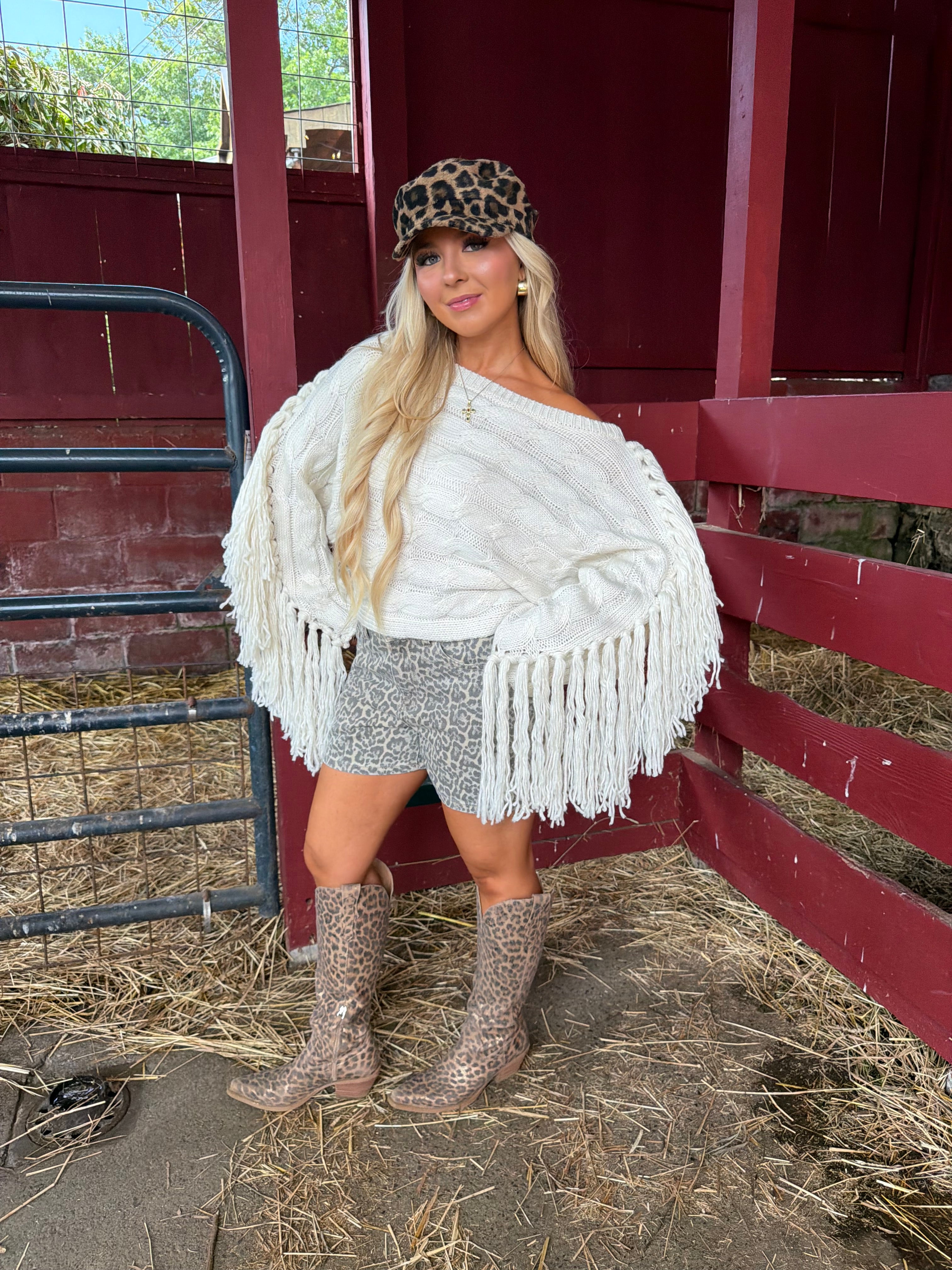 Ashford Fringe Sweater