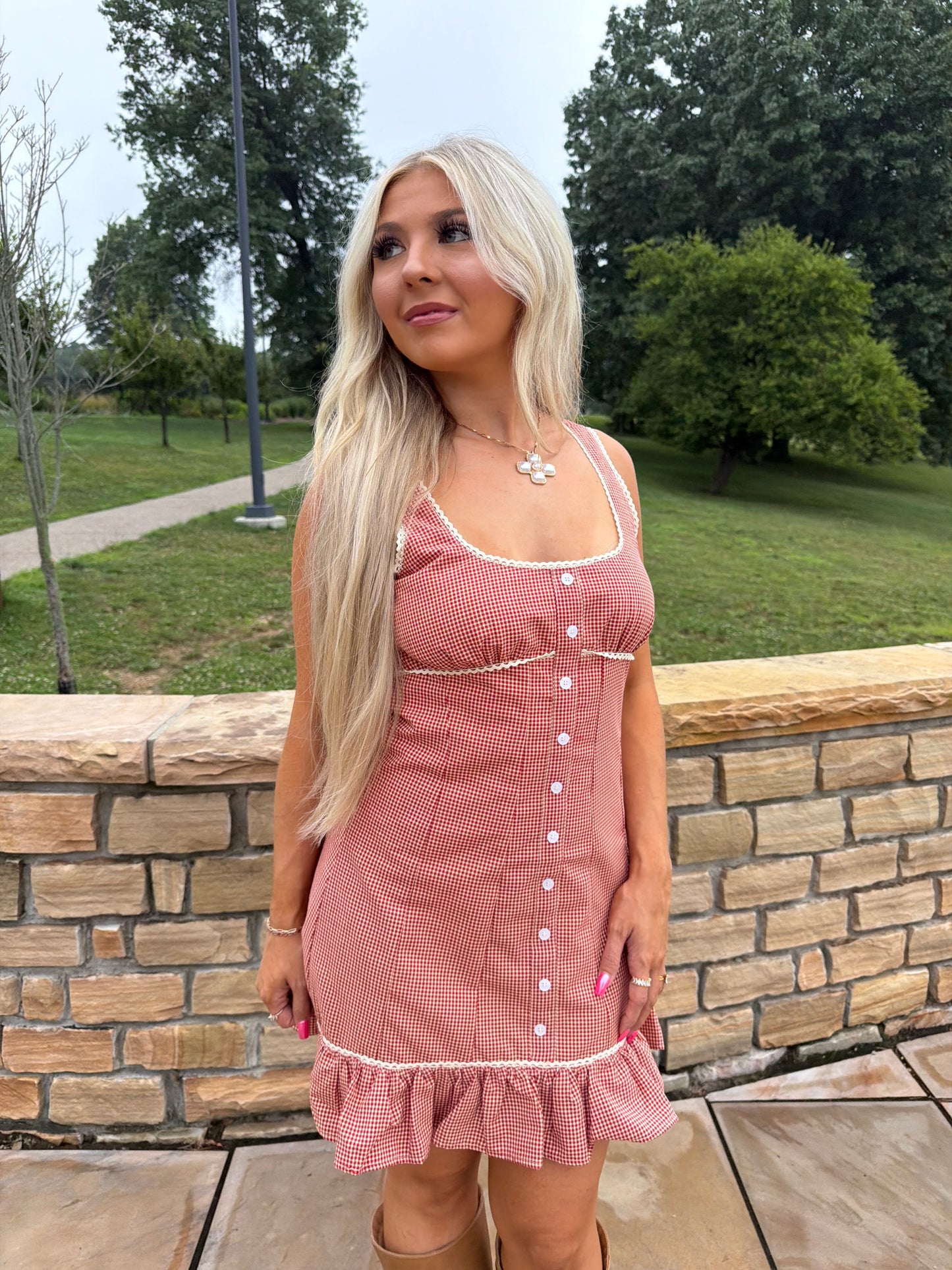 Sab Mini Dress in Red