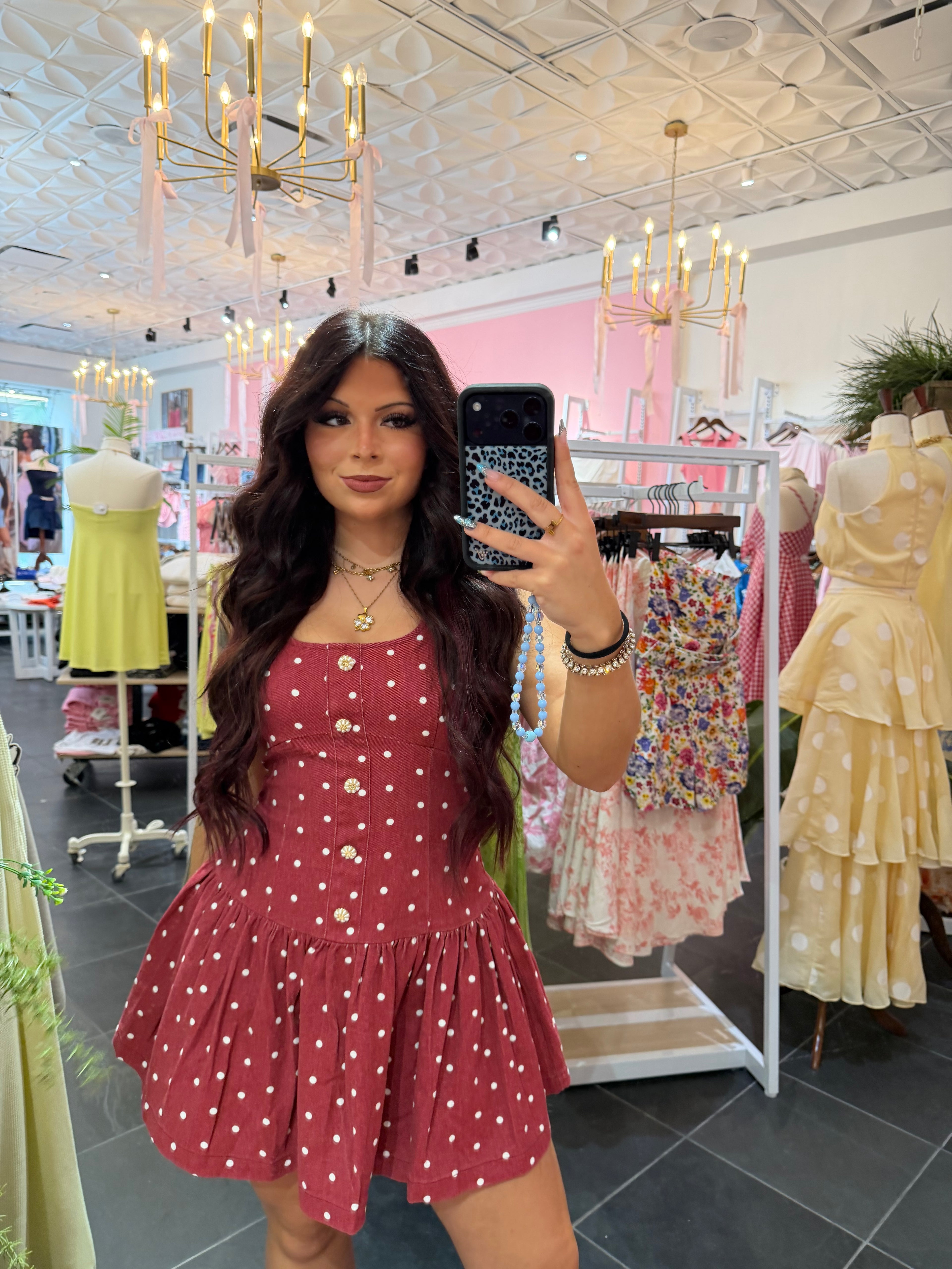 So Fab! Dress in Deep Red