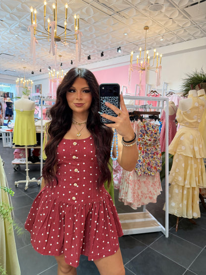 So Fab! Dress in Deep Red