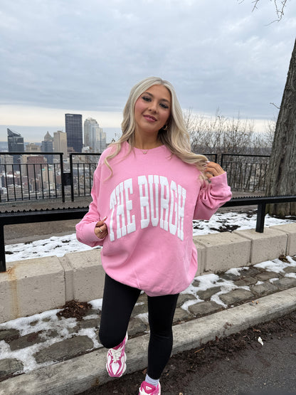 The Burgh Crewneck in Pink