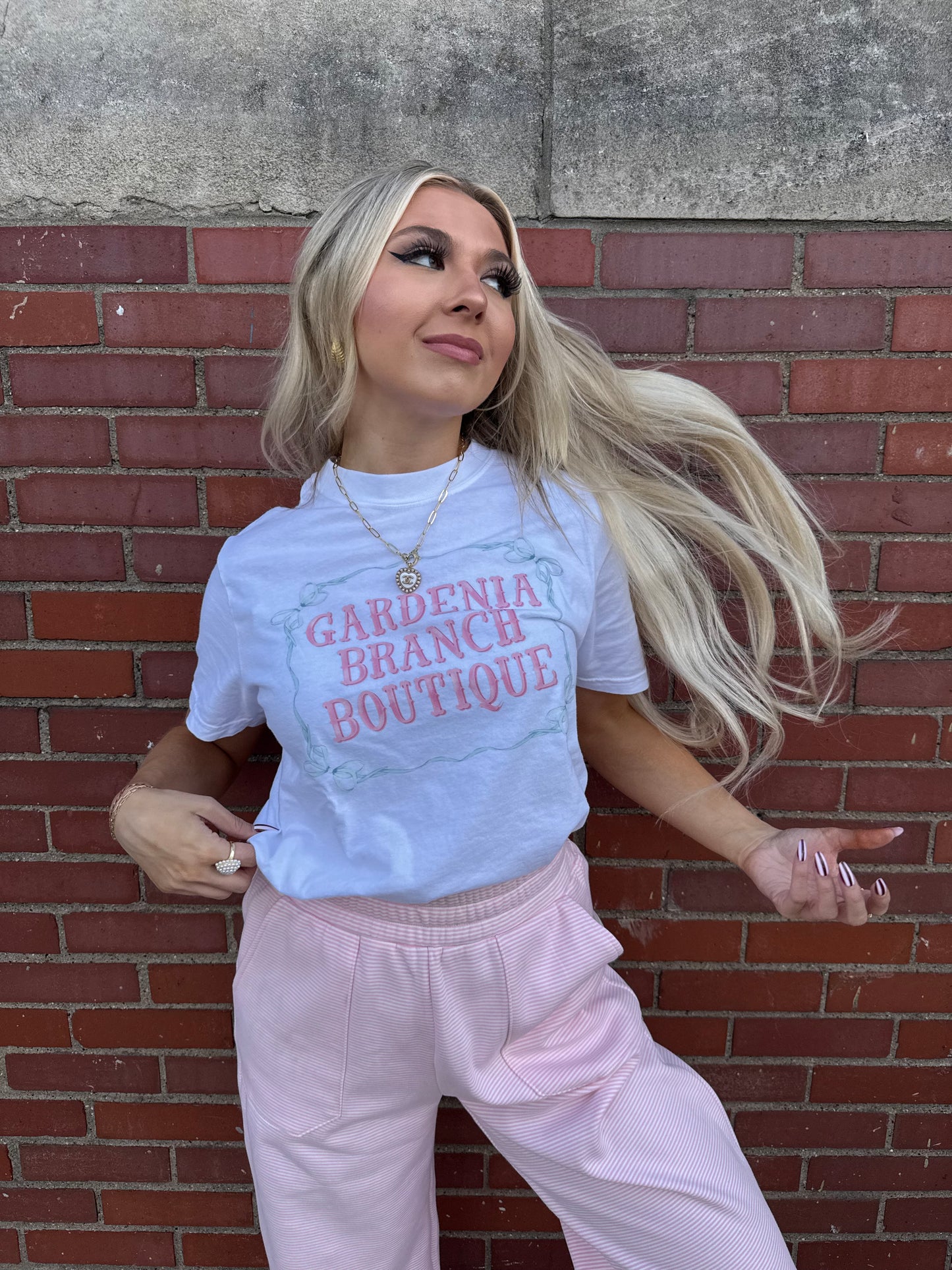 Gardenia Branch Coquette Core Tee