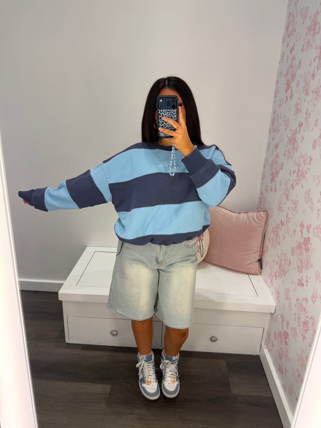 Carmine Stripe Pullover