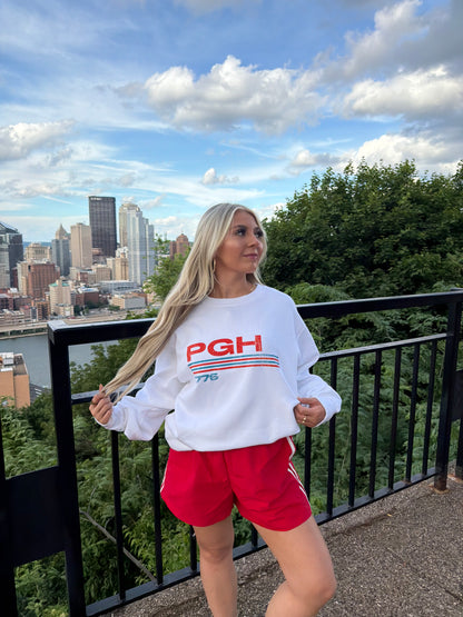 PGH Retro Stripes Crewneck