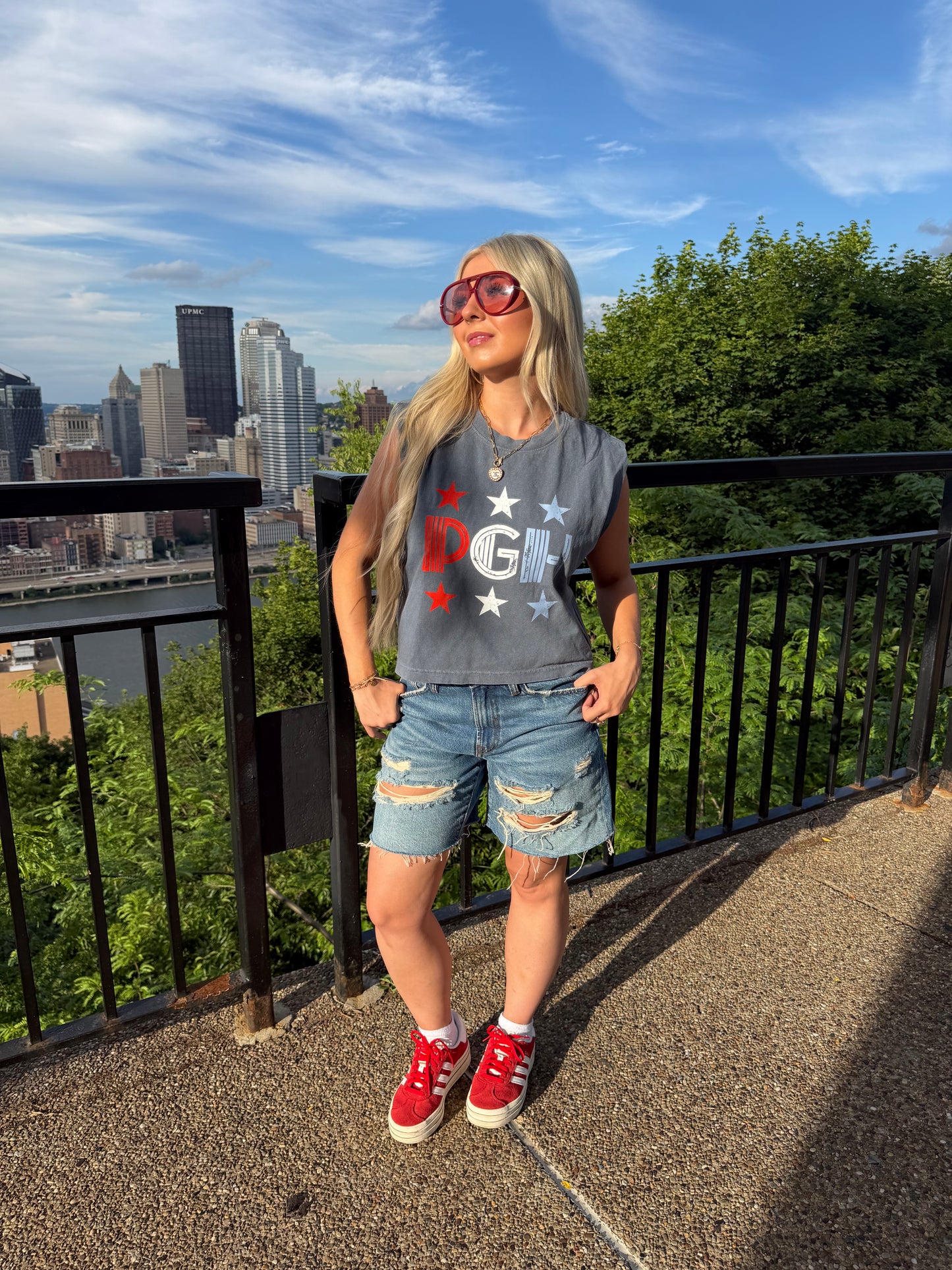 PGH Retro Stars Muscle Tee