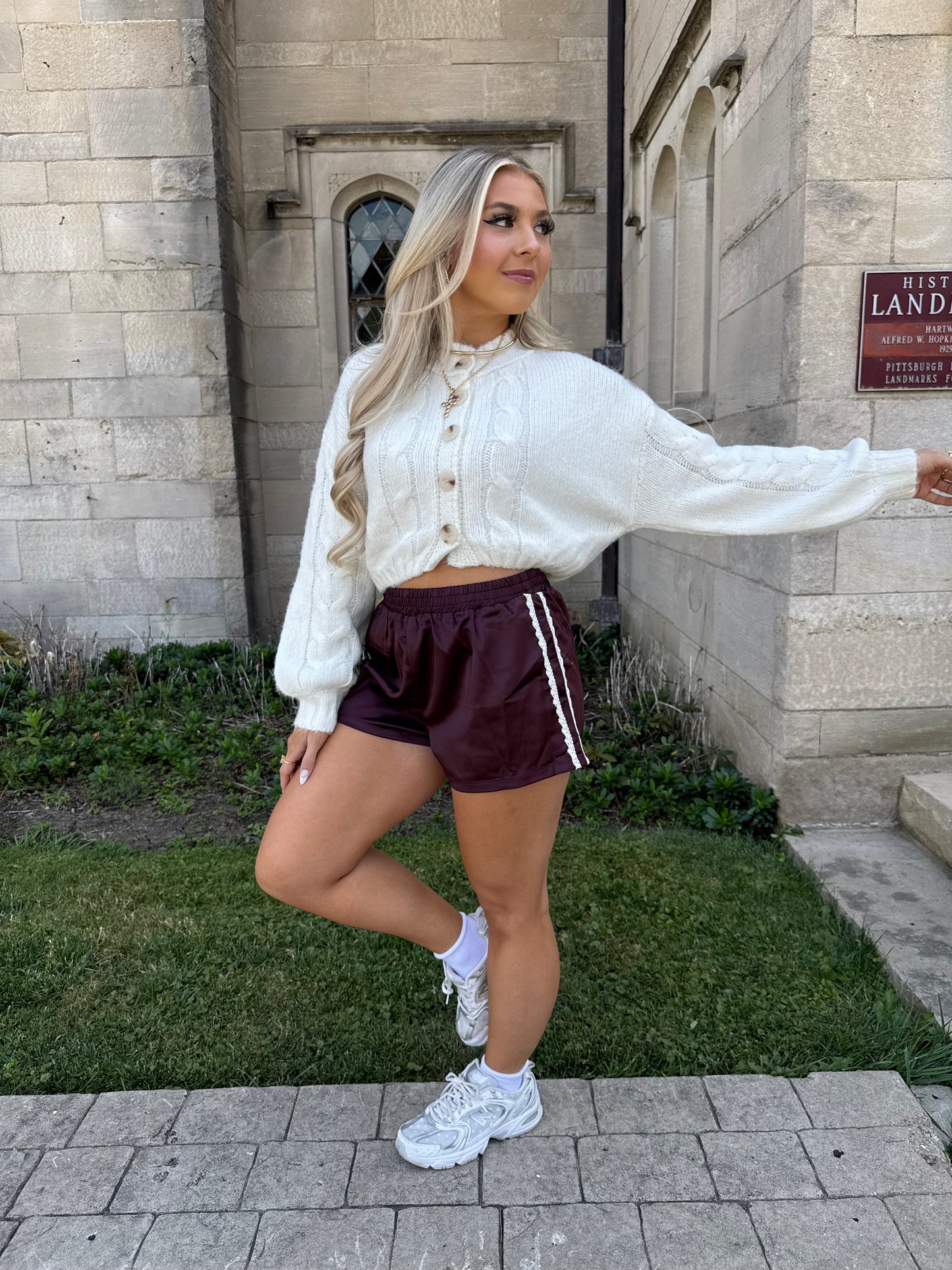 Well Rounded Cable Cardi in Ivory