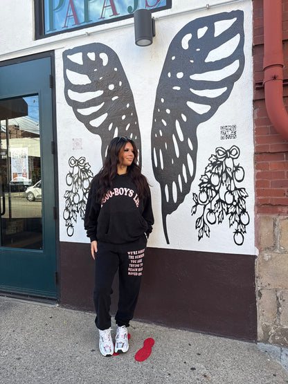 Boys Lie Black 1-800 Sweats