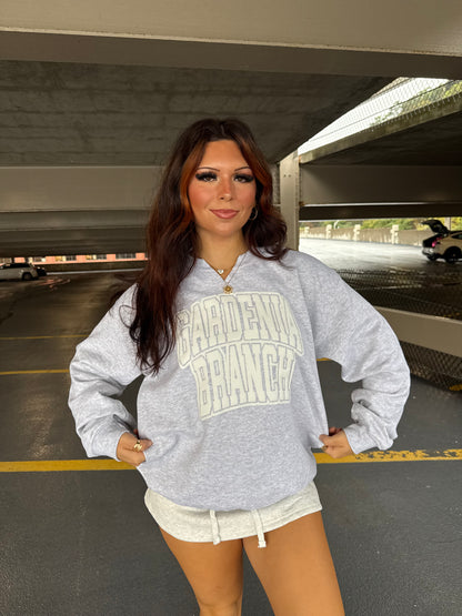 Grounded Sweatskirt in Heather White