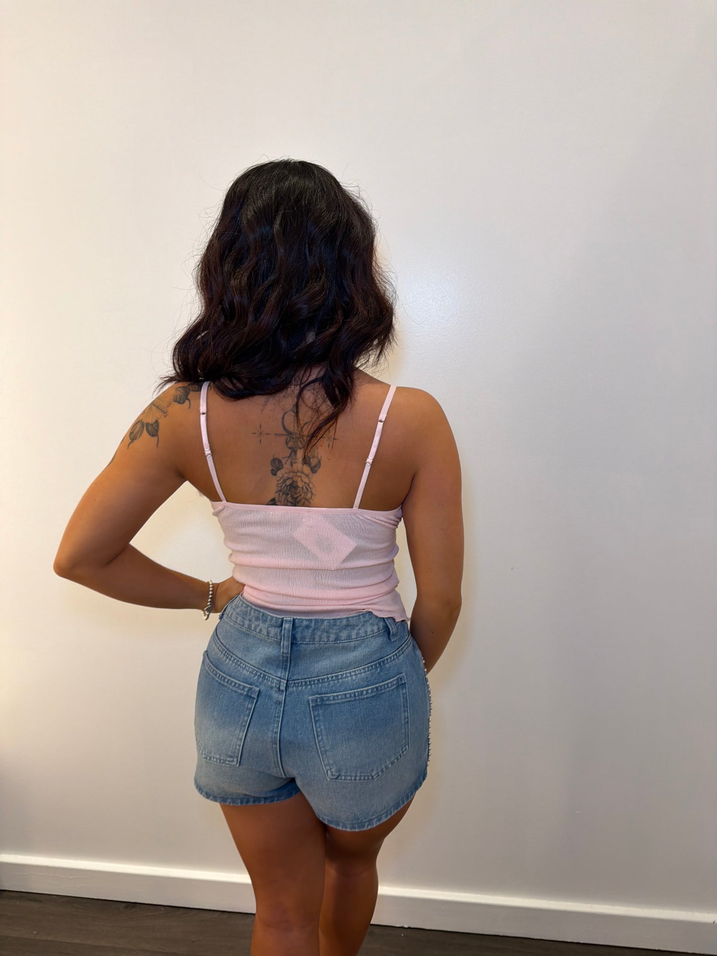Kristen Tank Top in Pale Pink