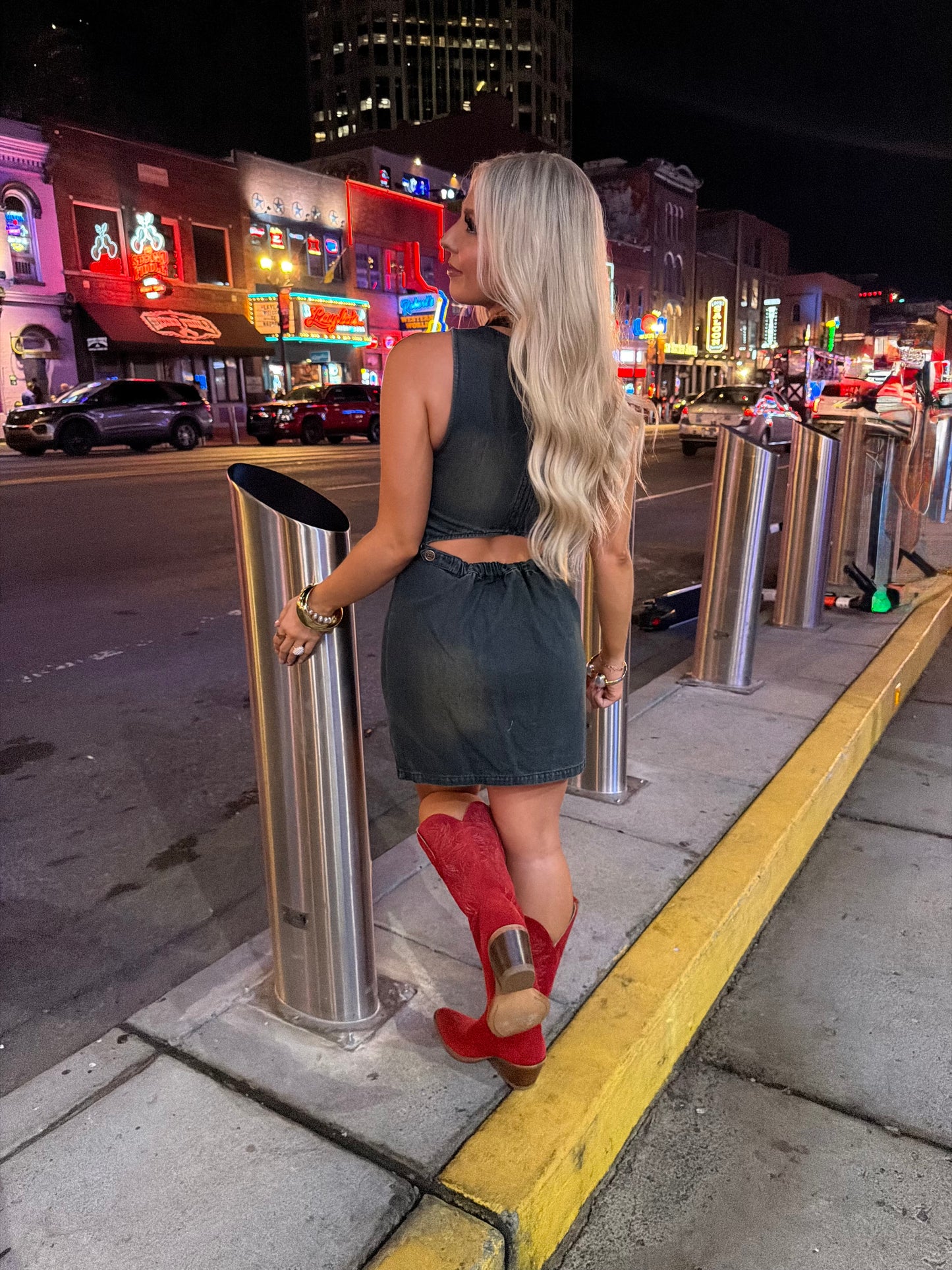 Just In Case Denim Dress