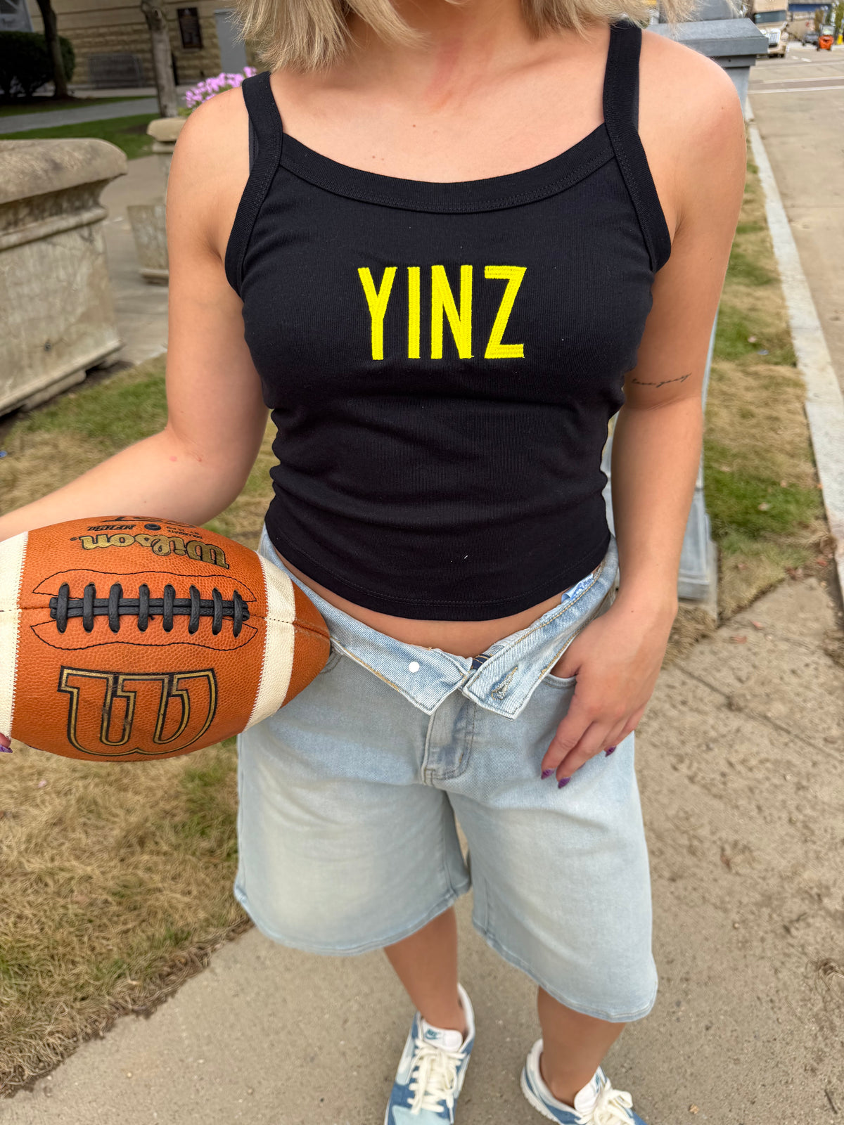 Black & Gold Tank: Yinz FINAL SALE