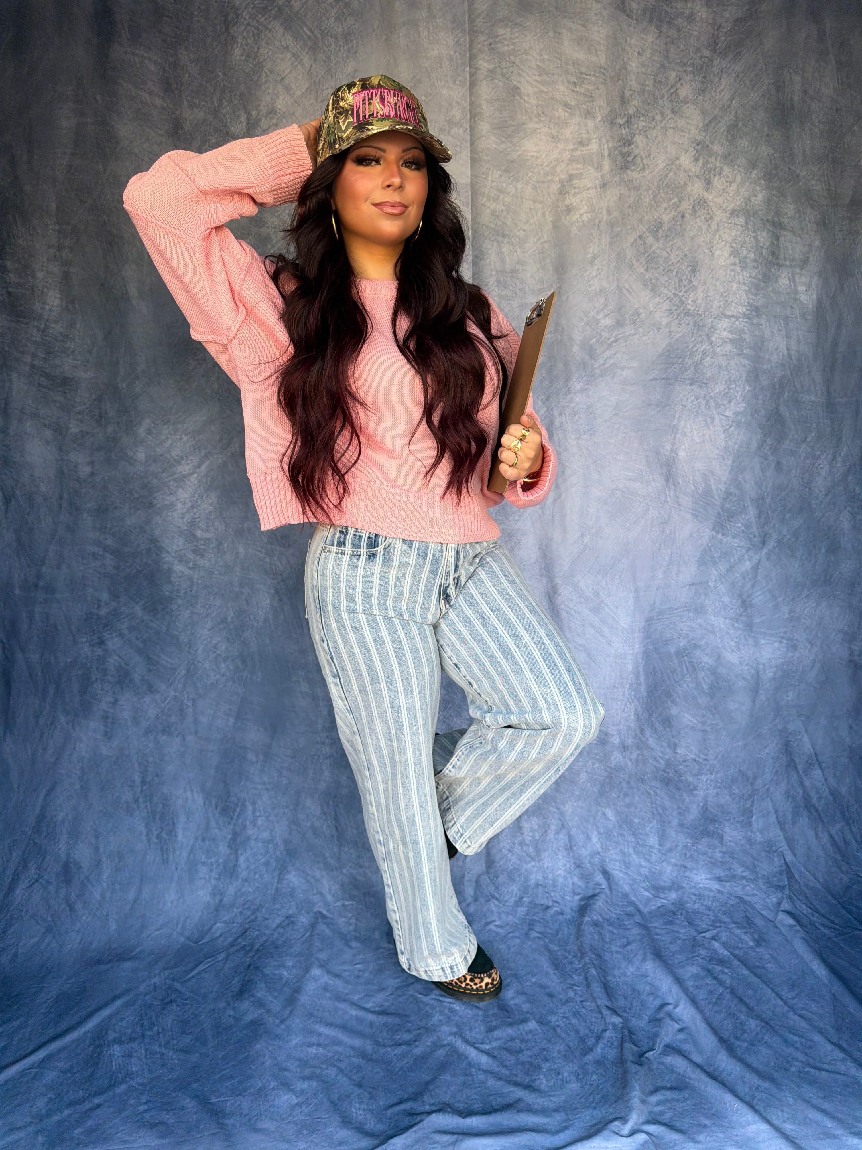 Barrel Style Sweater in Pink
