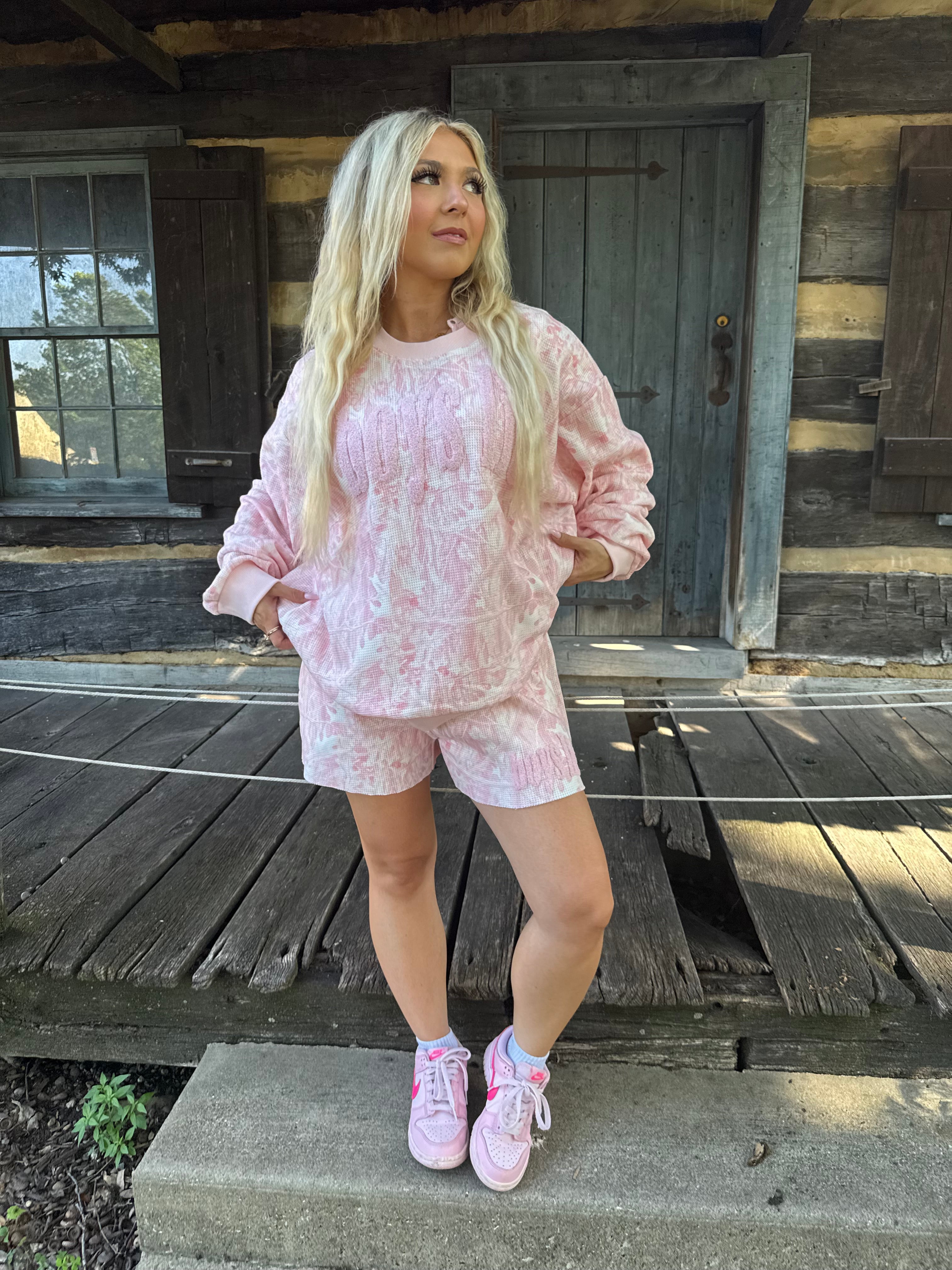 Boys Lie Pink Manhunt Crewneck