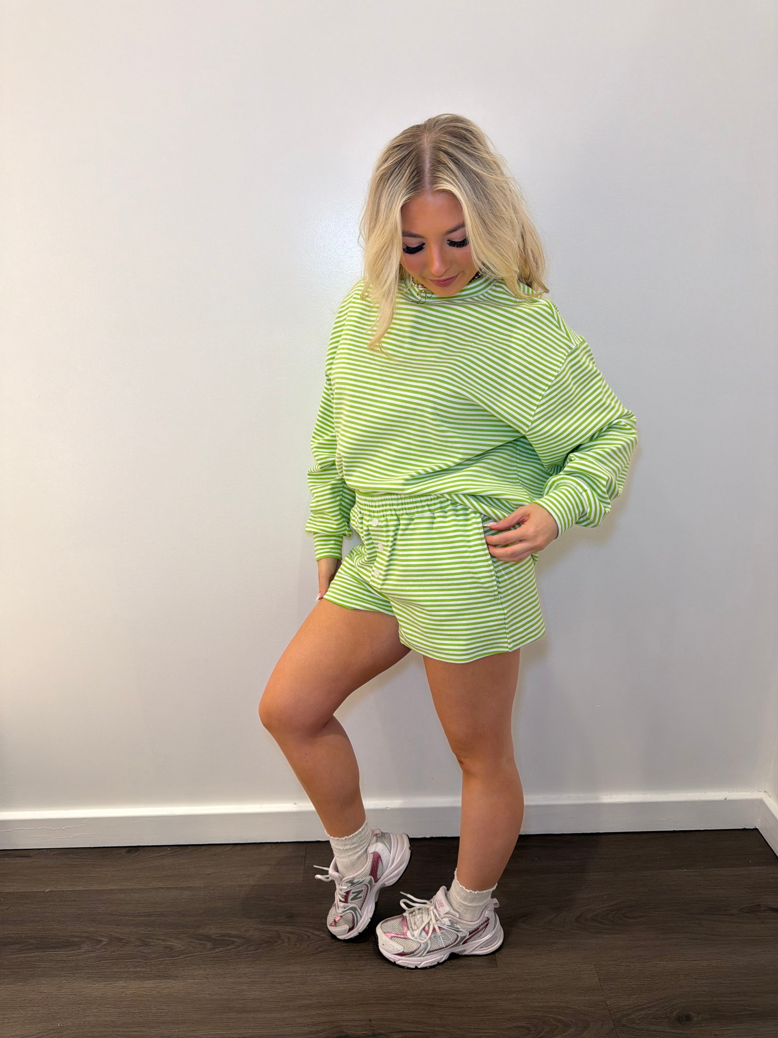 Lucky Love Stripe Set (SHORTS)