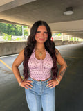 Raspberry Brownie Polka Tank
