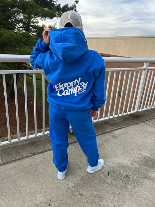 Happy Camp3r Royal Blue Puff Series Hoodie