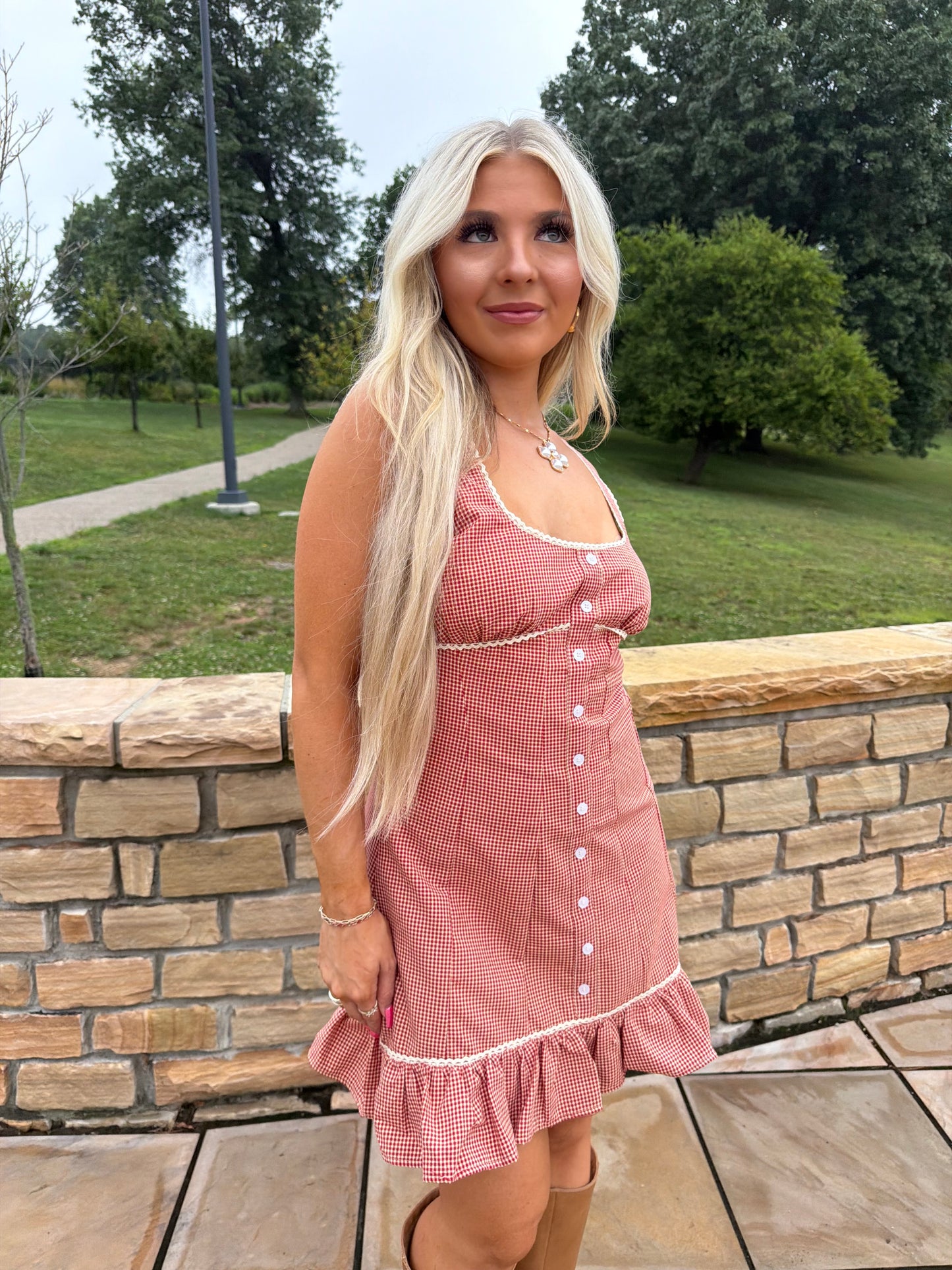 Sab Mini Dress in Red