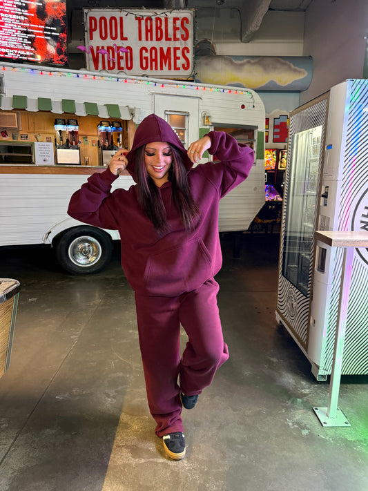 So Fetch Hoodie in Black Cherry