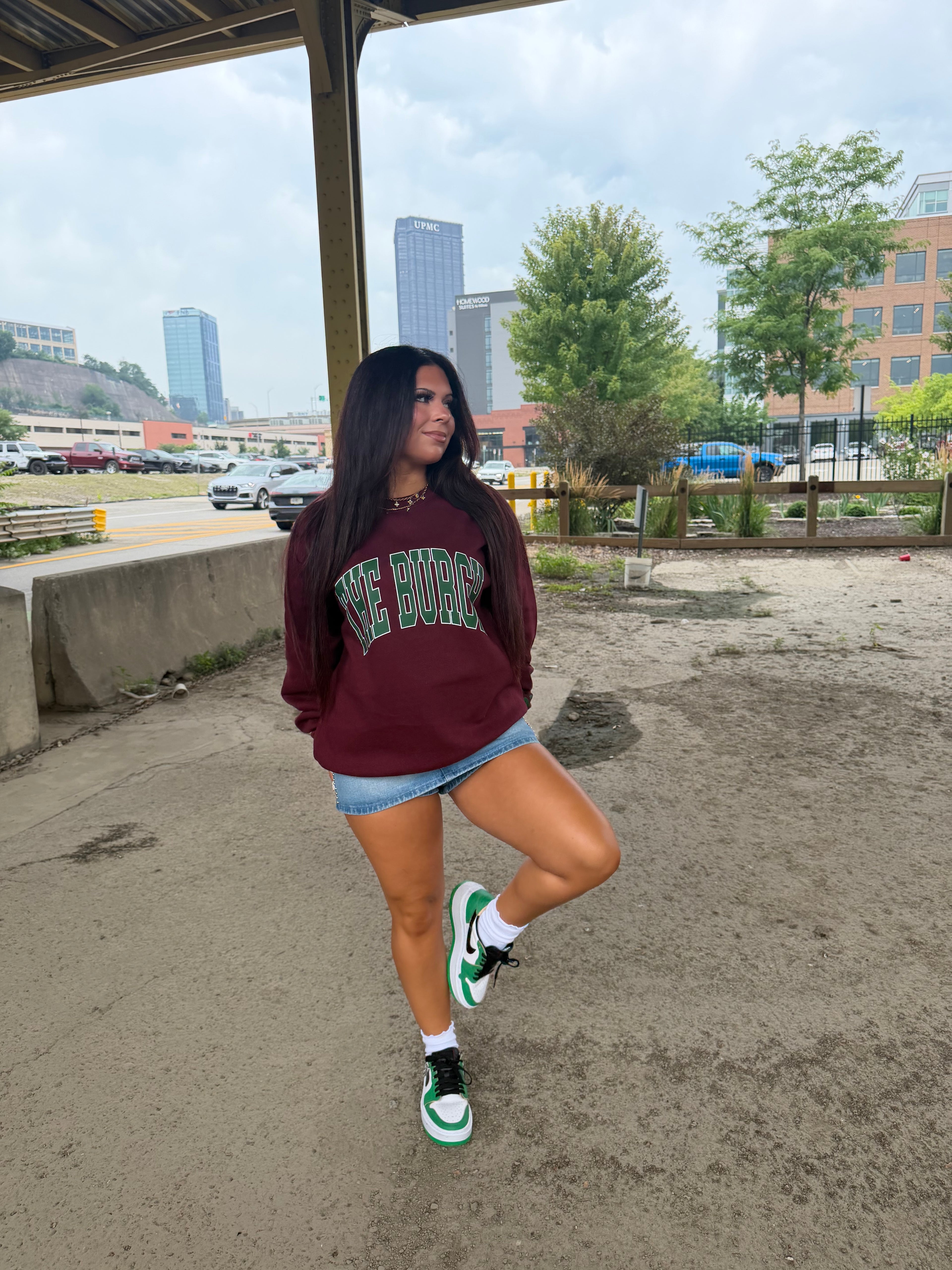 The Burgh 412 Crew Maroon/Green