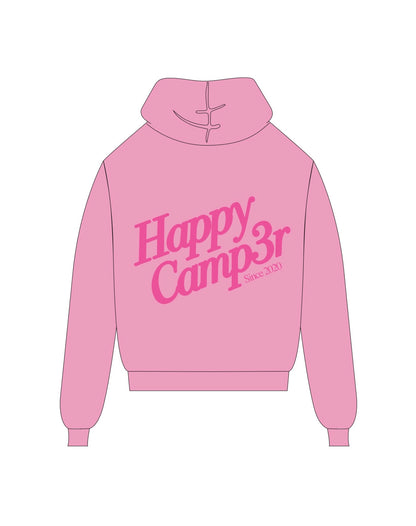Happy Camp3r Puff Series Barbie Pink Hoodie