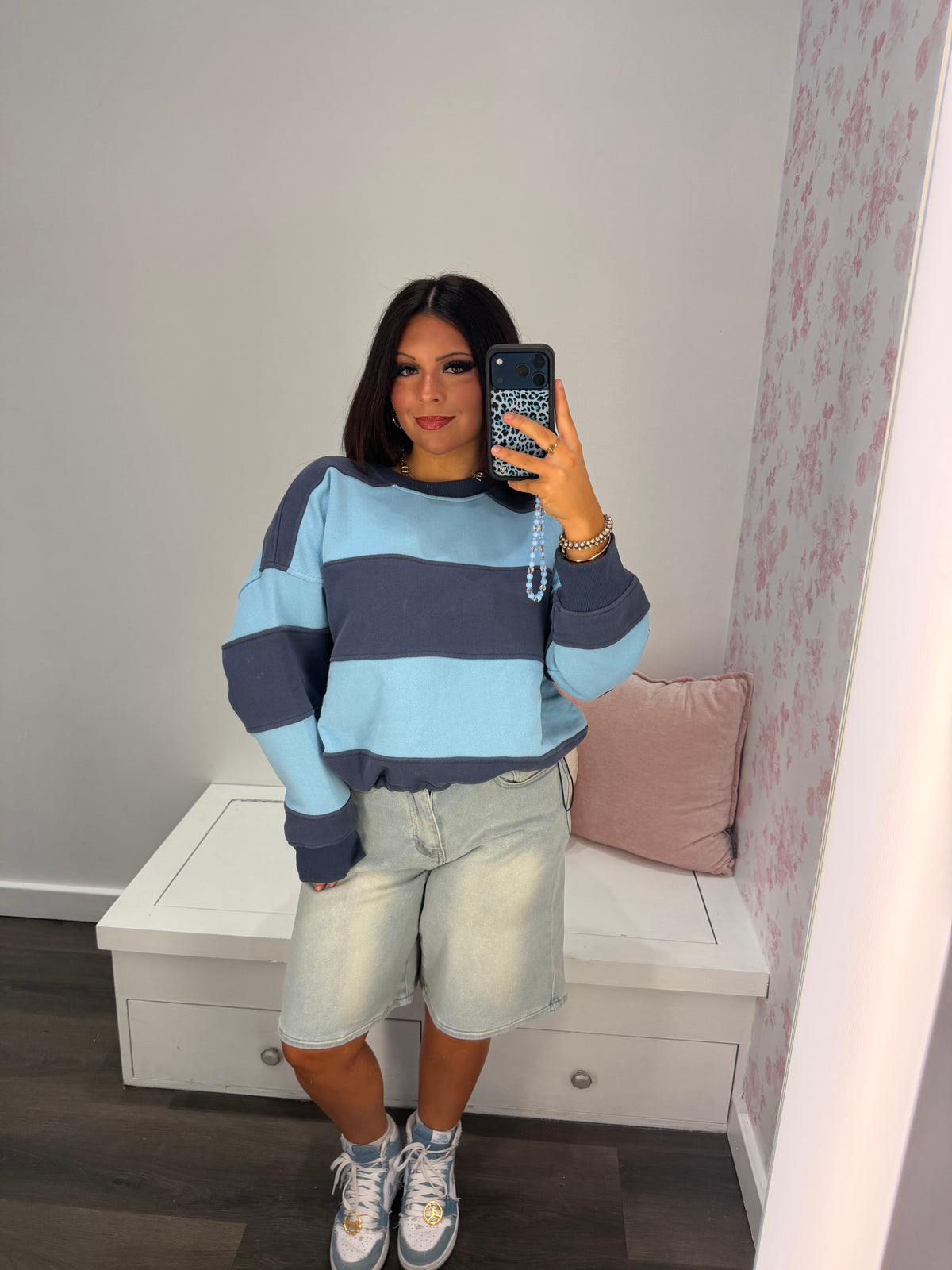 Carmine Stripe Pullover