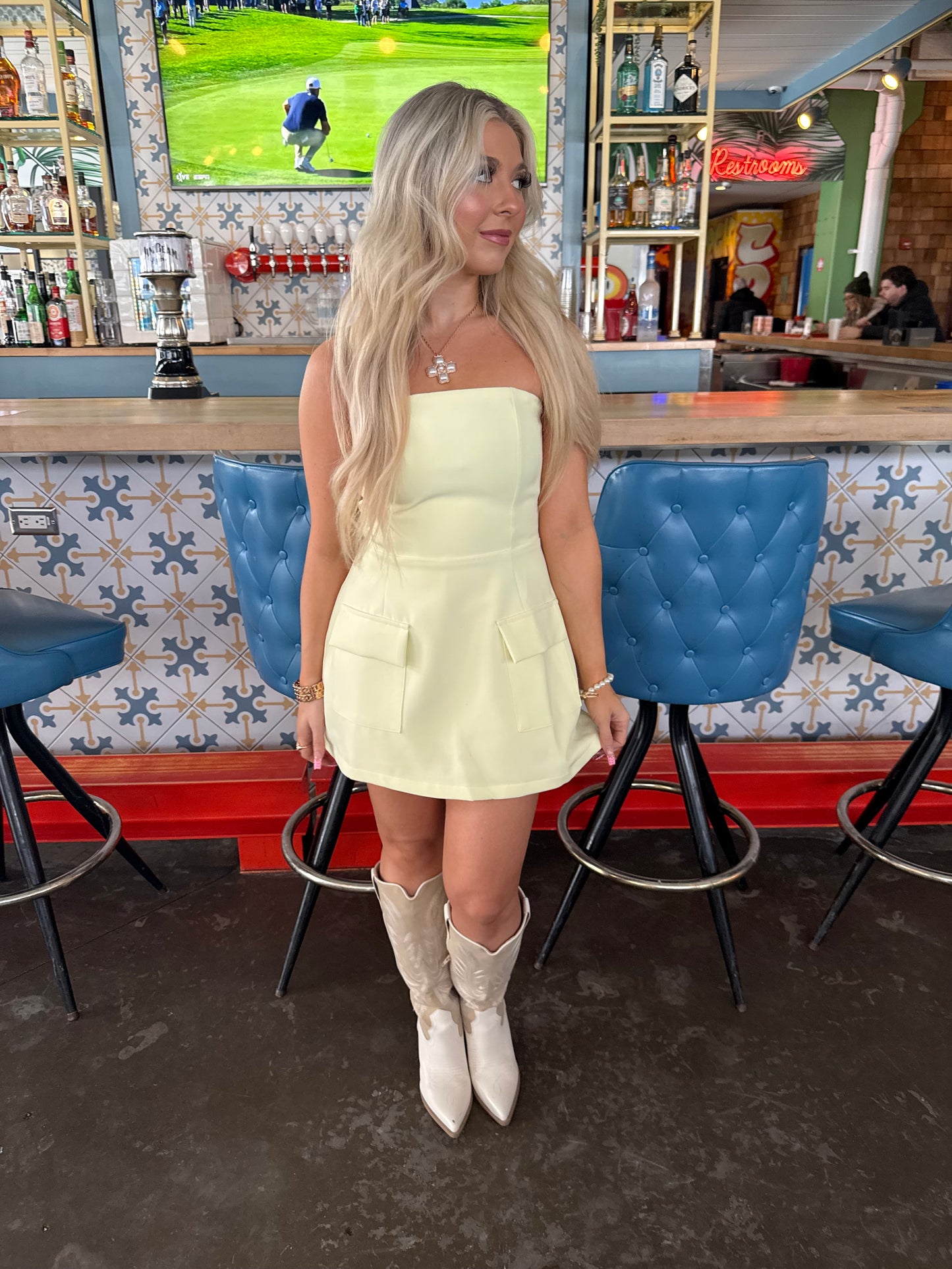French Vanilla Cargo Dress
