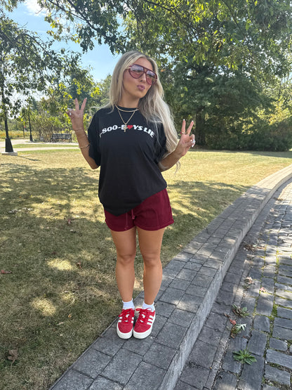 Boys Lie 1-800 Heart Boyfriend Tee