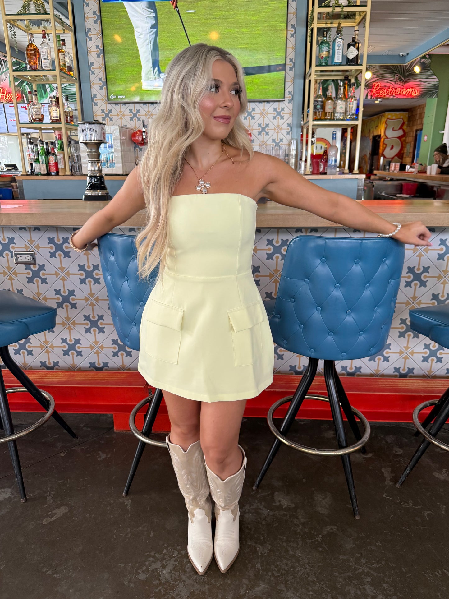 French Vanilla Cargo Dress
