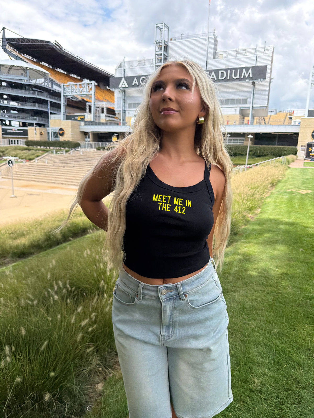 Black & Gold Tank: Meet Me in The 412 FINAL SALE