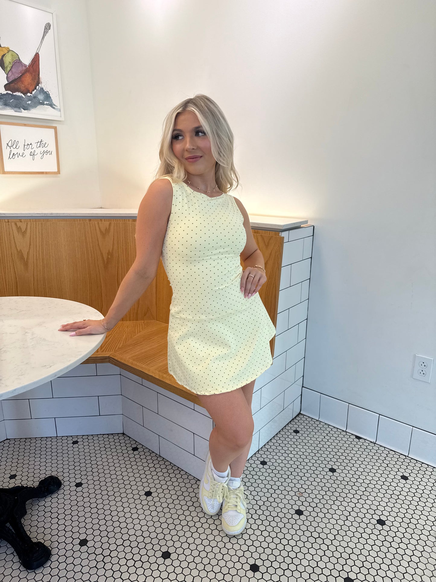 Bonjour Polka Dot Dress YELLOW