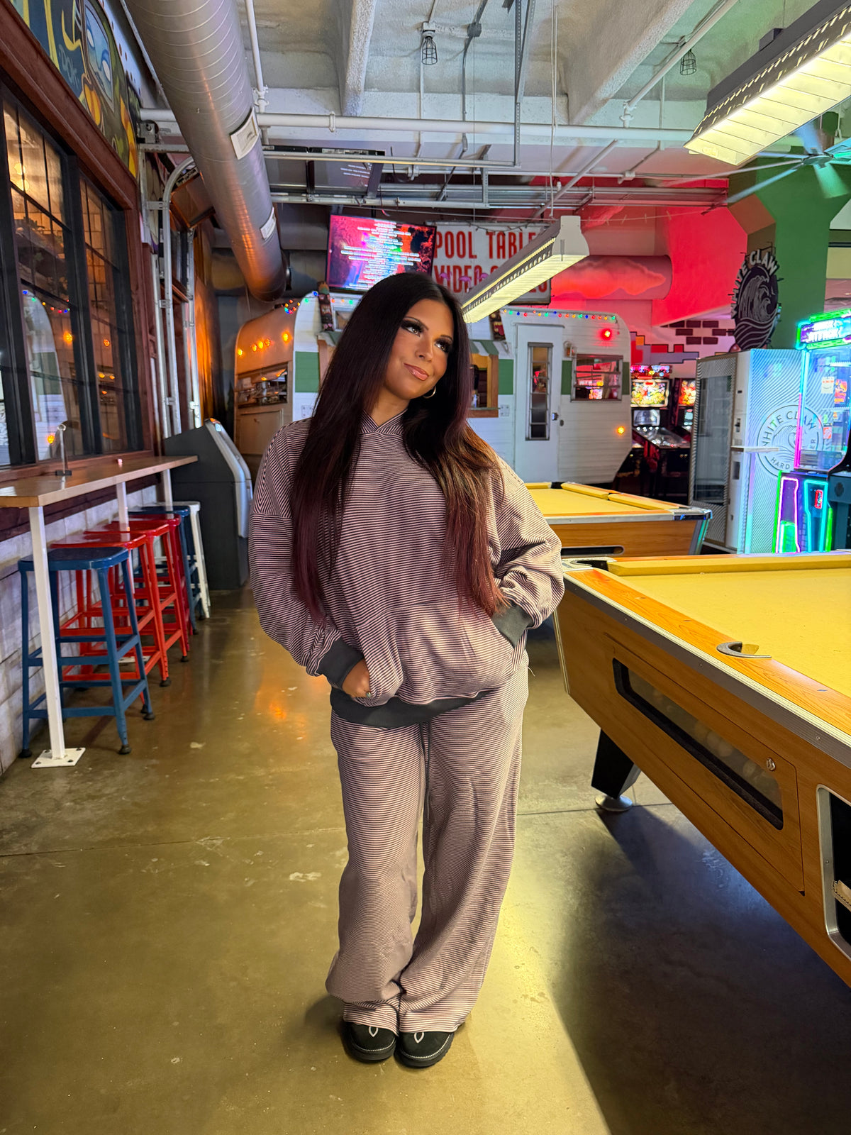 Feel Good Girl Set Hoodie Pink
