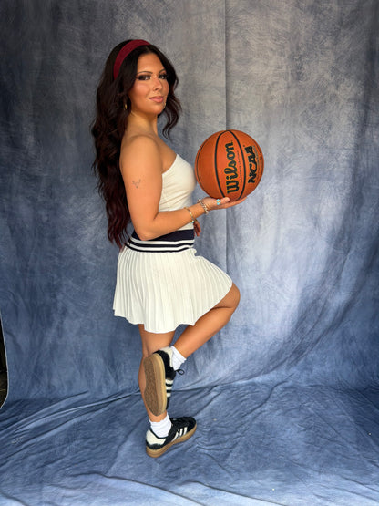 Game Point Dress in White
