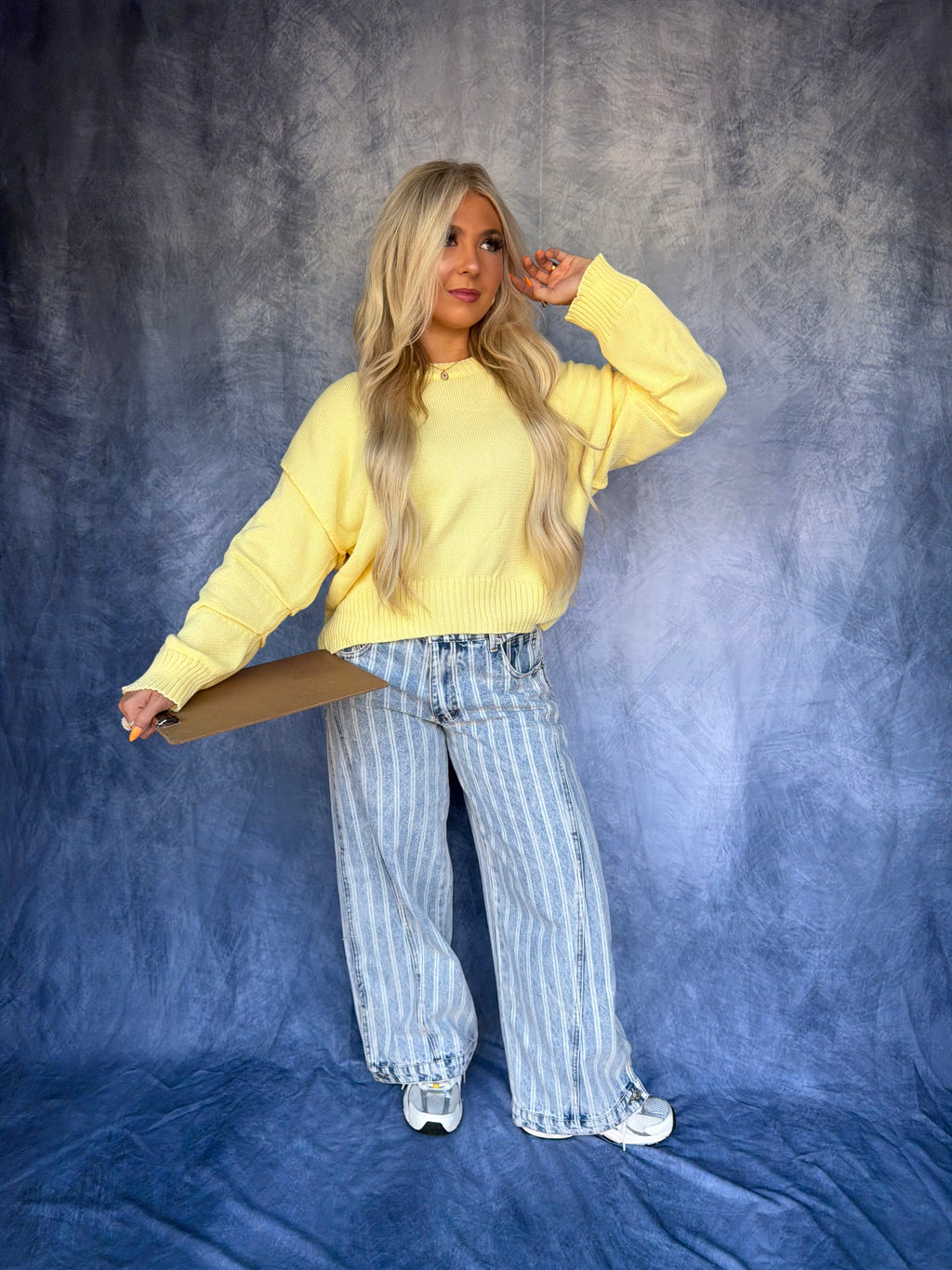 Barrel Style Sweater in Yellow