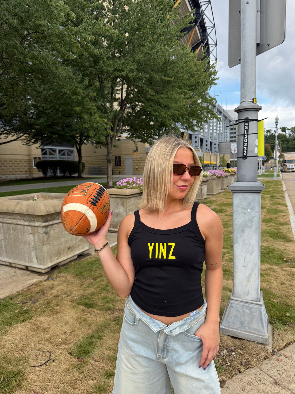 Black & Gold Tank: Yinz FINAL SALE