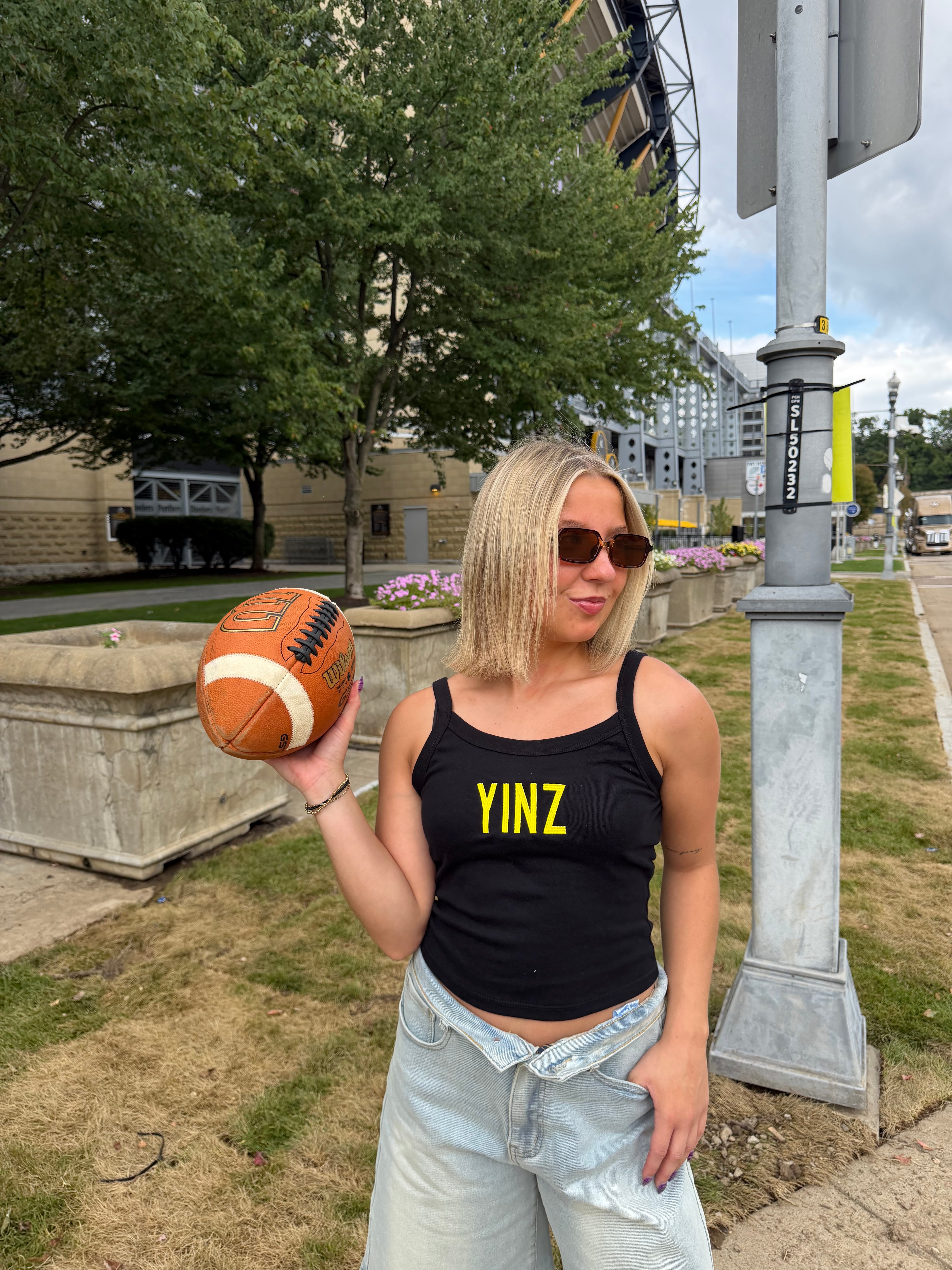 Black & Gold Tank: Yinz FINAL SALE