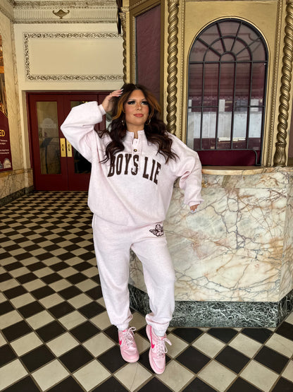 Boys Lie Pink Smoke & Mirrors Henley