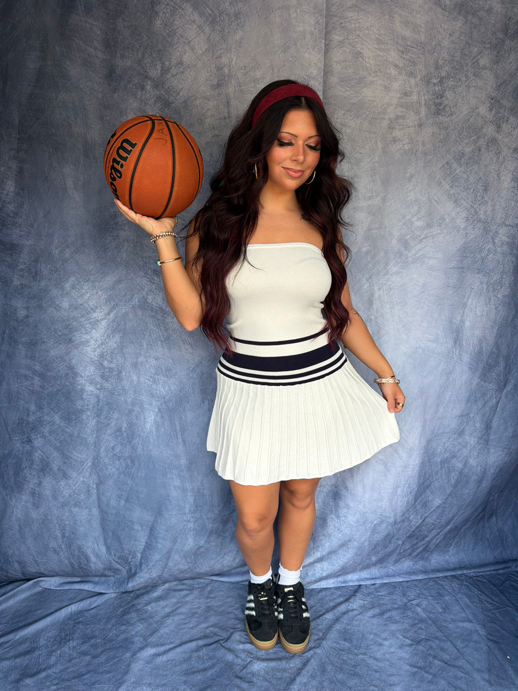 Game Point Dress in White