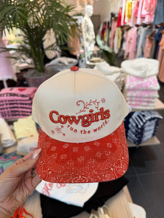Cowgirls Run The World Hat
