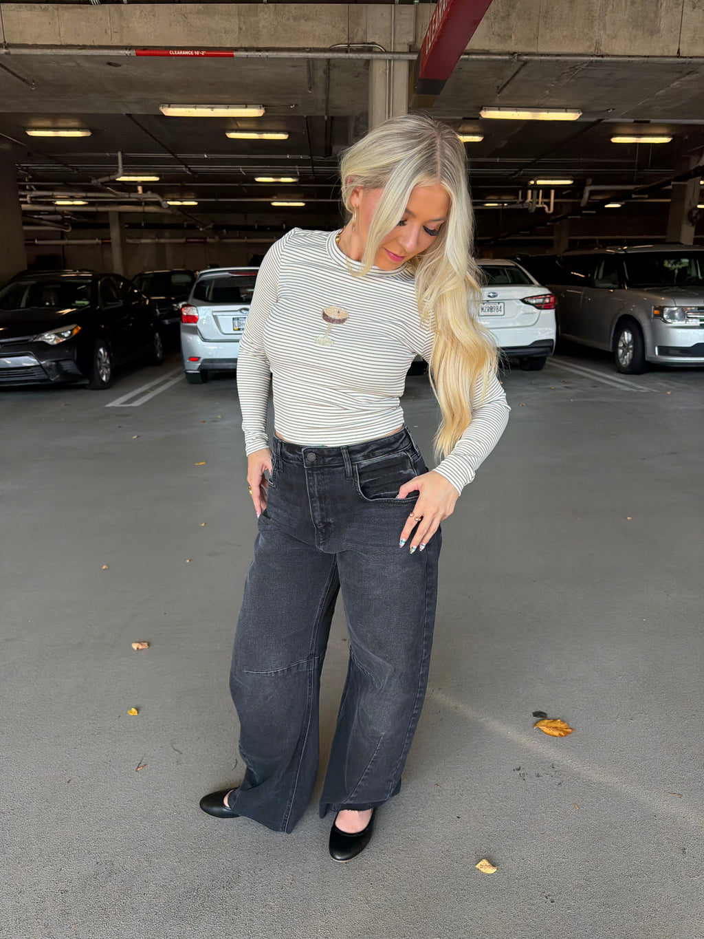 Brave Barrel Jean in Black Wash