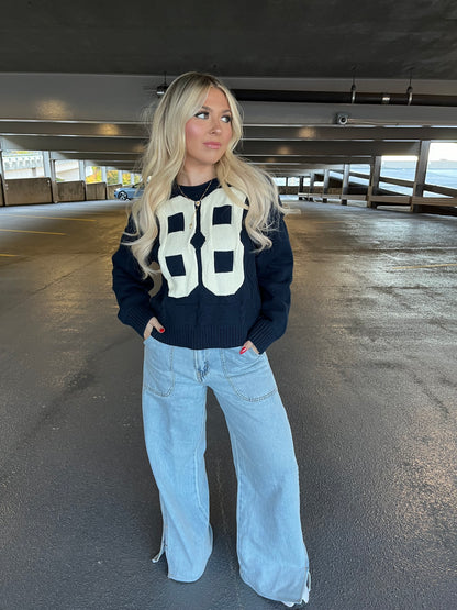 88 Knitted Sweater in Navy