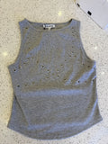 Grey Grommet Bra Tank
