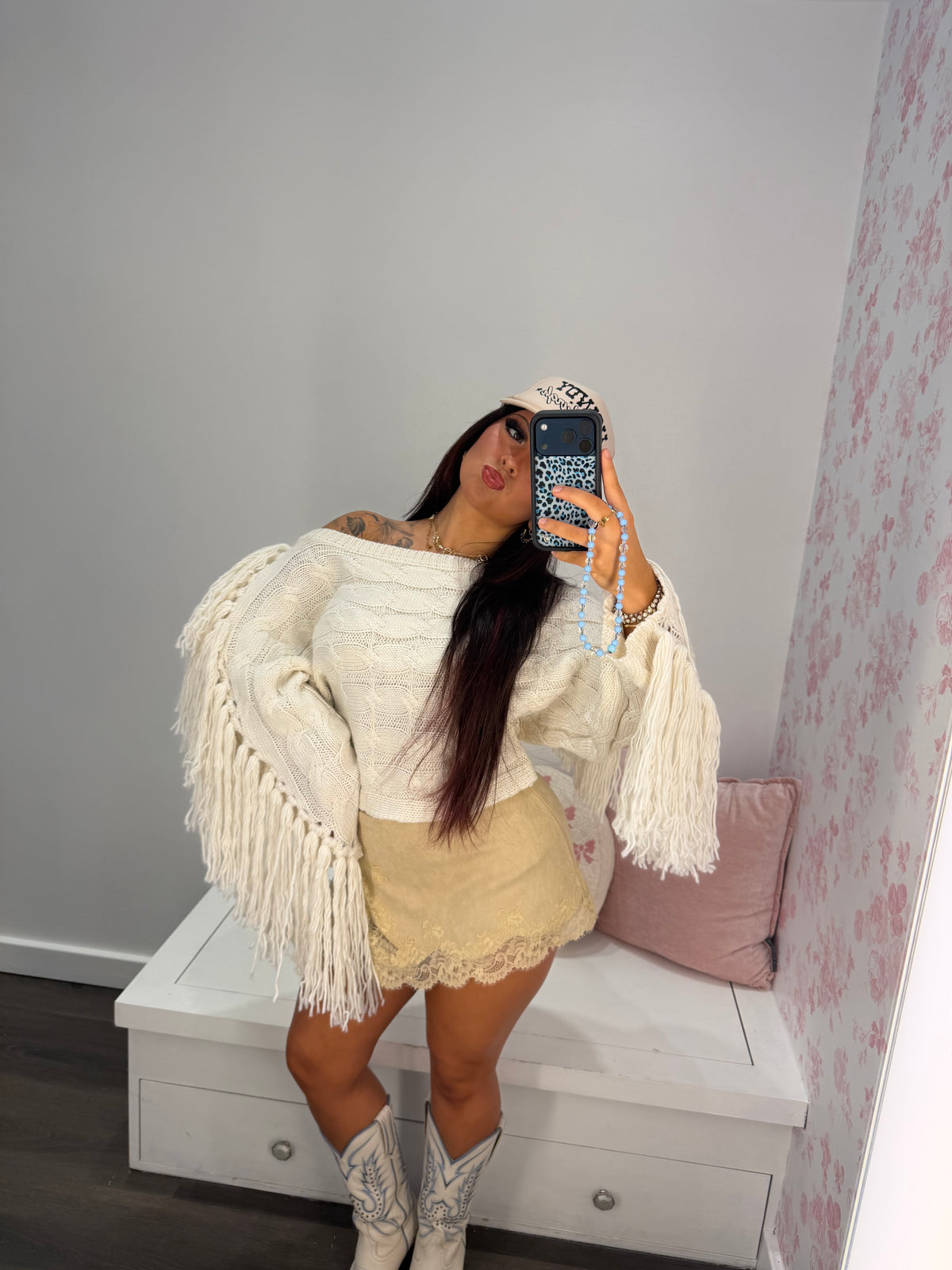 Wrangled Up Suede Skirt
