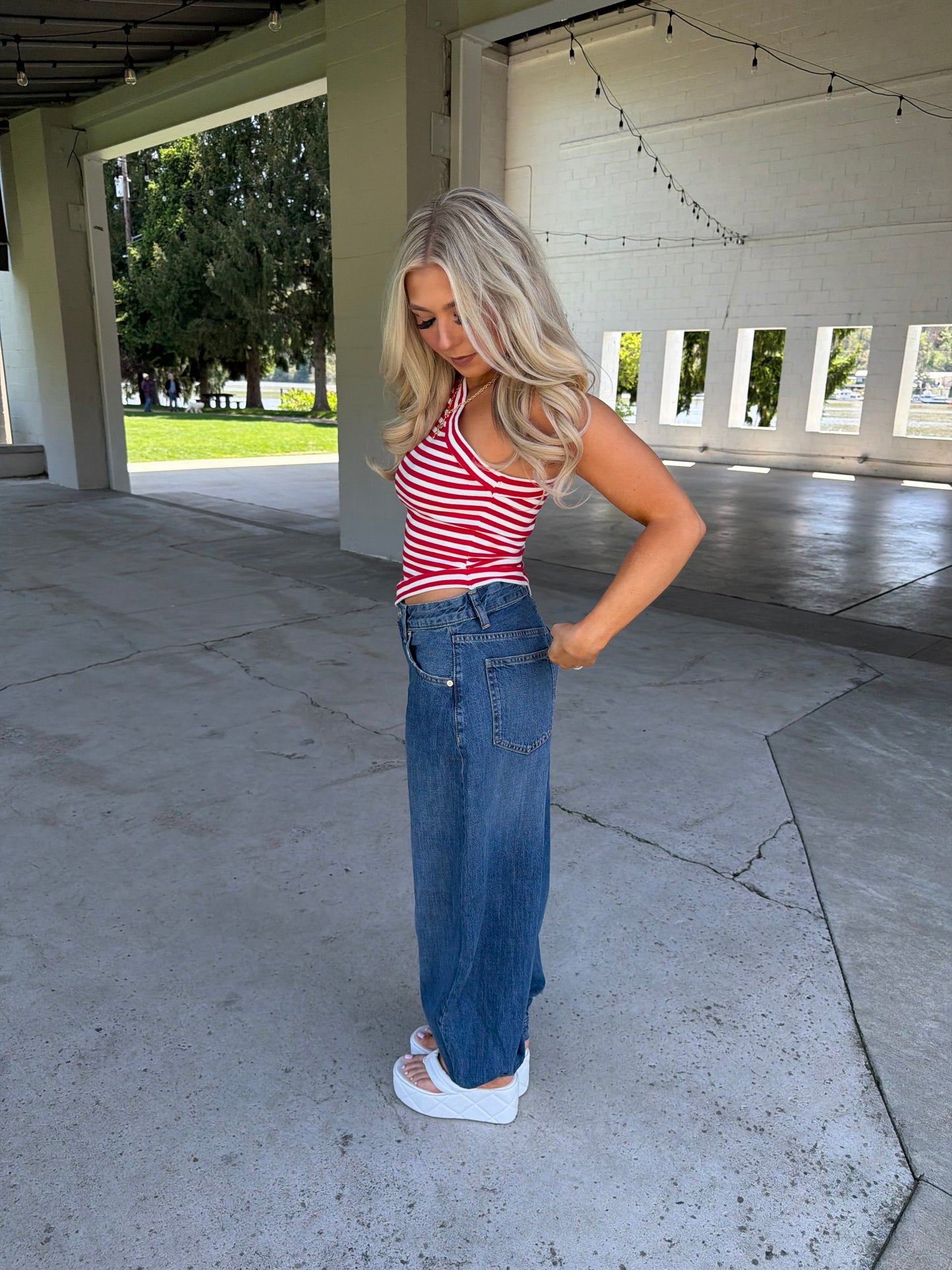 Red, White & Cool Halter