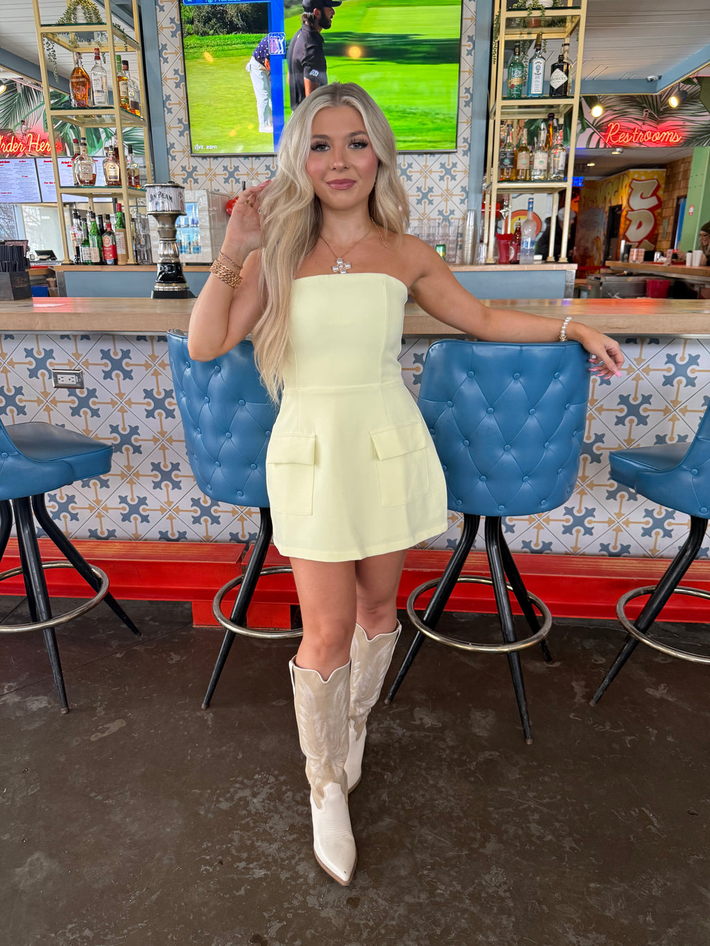 French Vanilla Cargo Dress