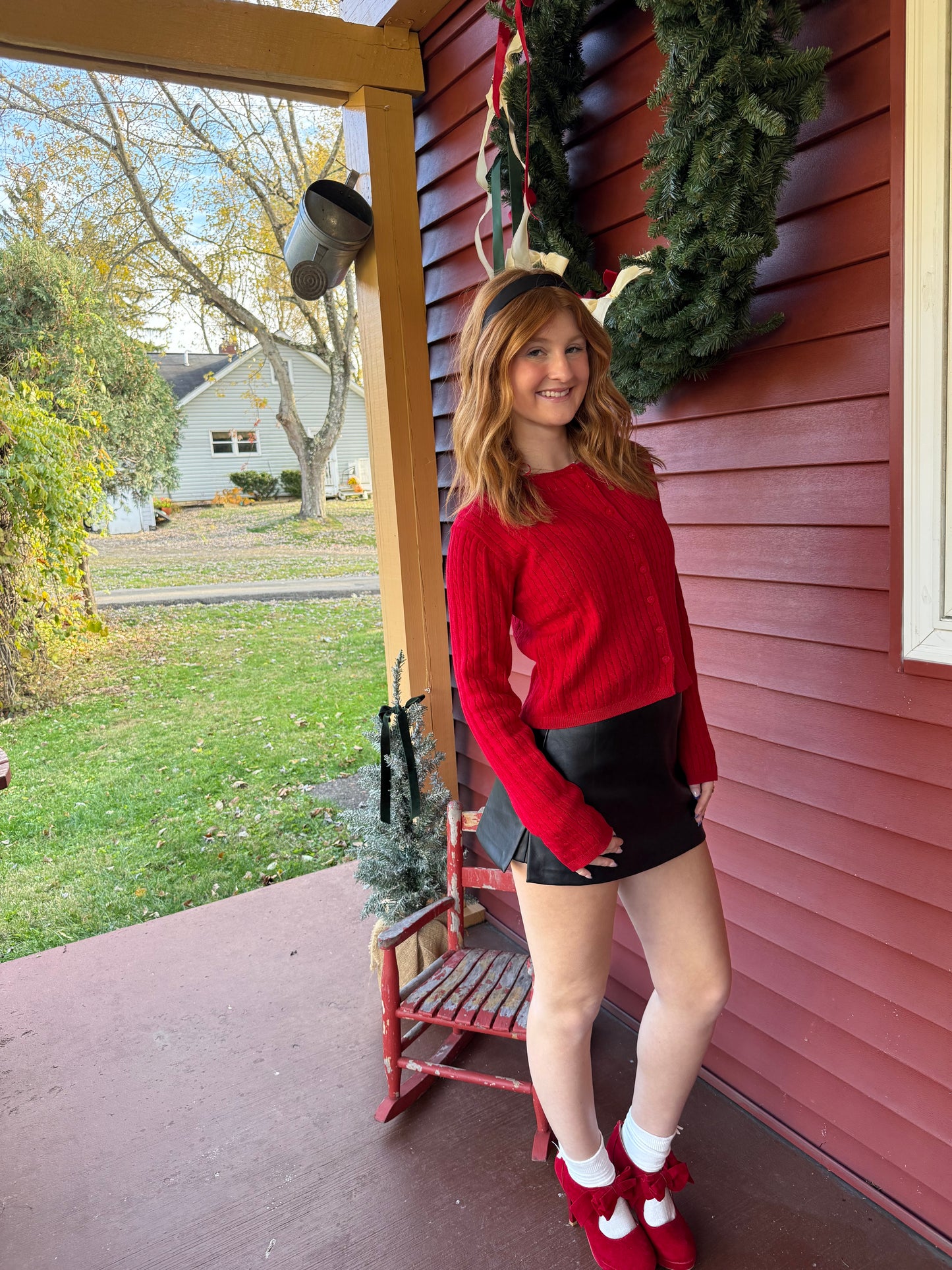 Lust In Leather Skirt BLACK