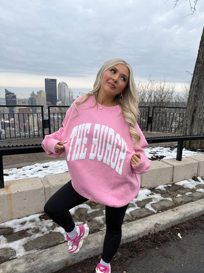The Burgh Crewneck in Pink