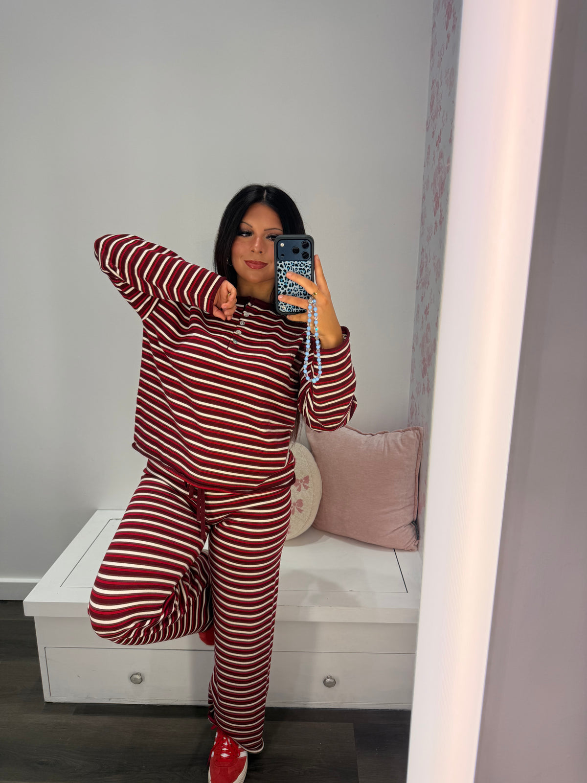 Burgundy Baby Lounge Set (PANTS)