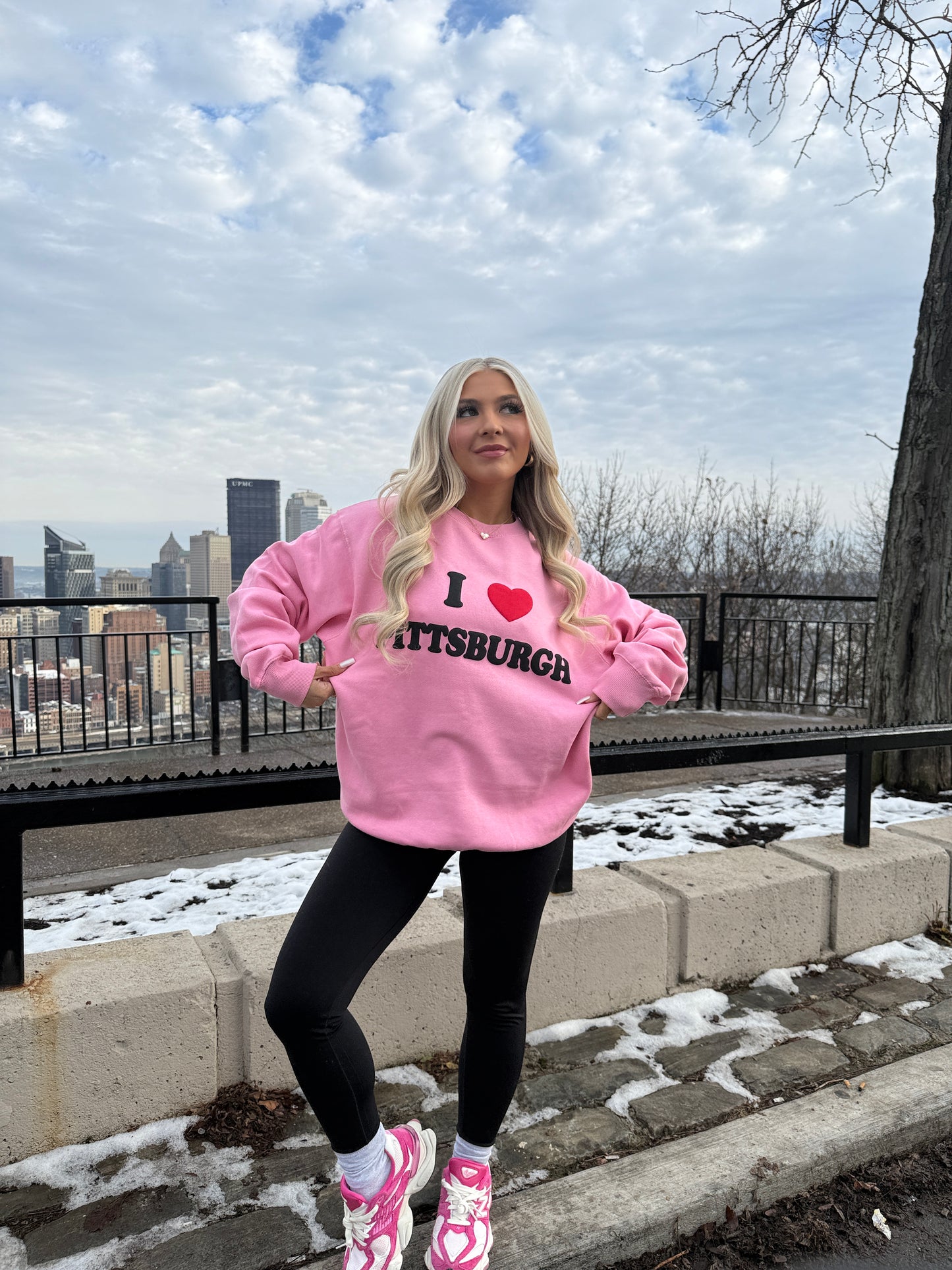I <3 Pittsburgh Crewneck in Pink